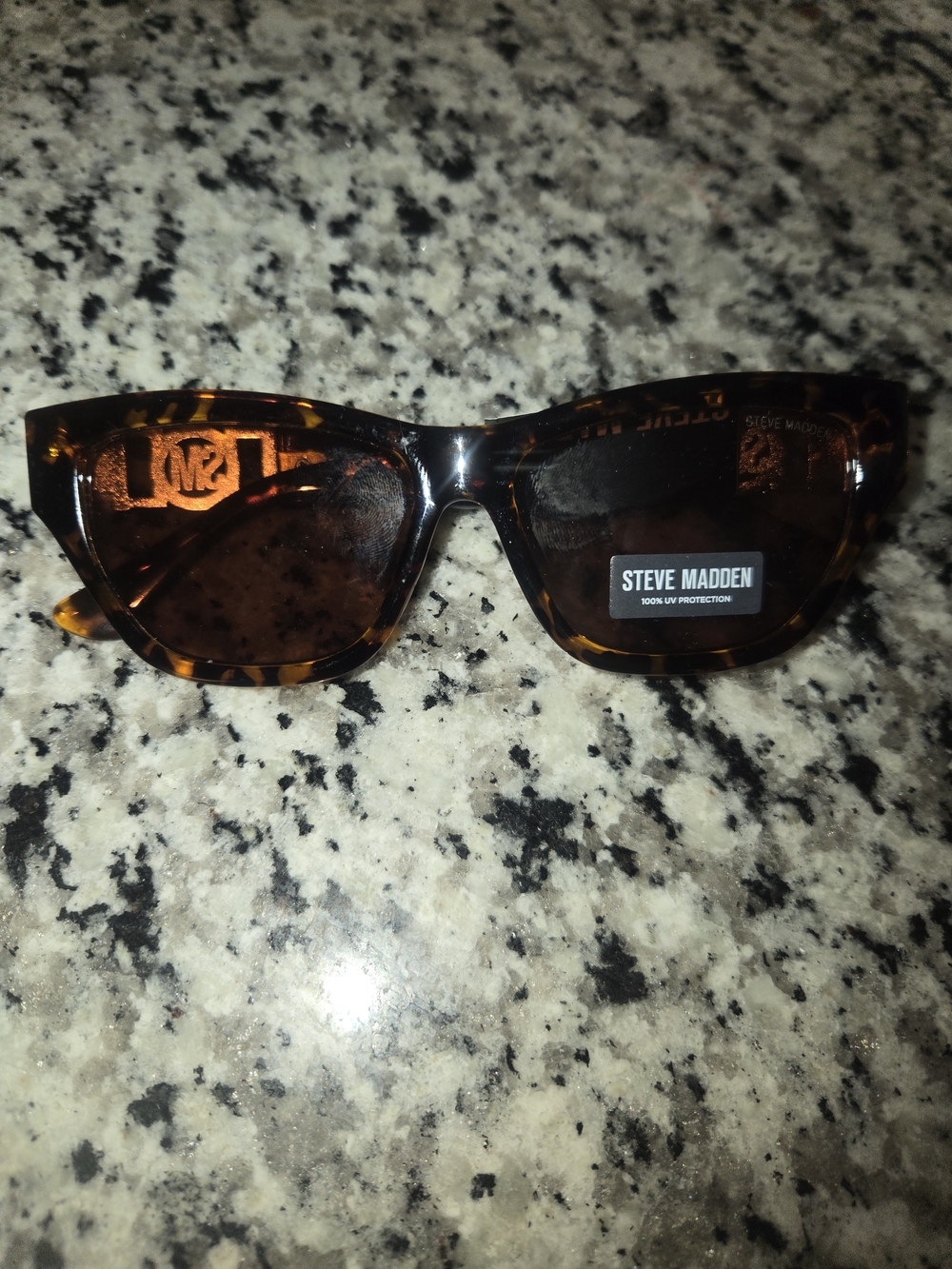 Steve Madden Tortoiseshell Cat Eye Sunglasses - Brown Lenses